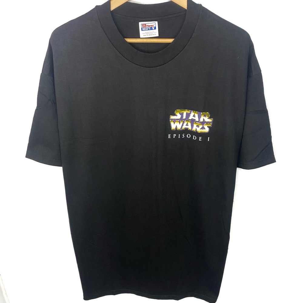Vintage 1999 Star Wars Episode One Yoda Read You Will Black Double Sided T Shirt - Picture 2 of 9